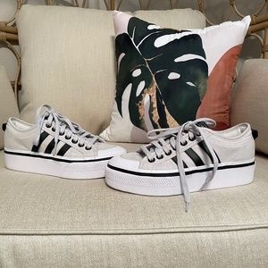 adidas Women's Sneakers in White and Black
